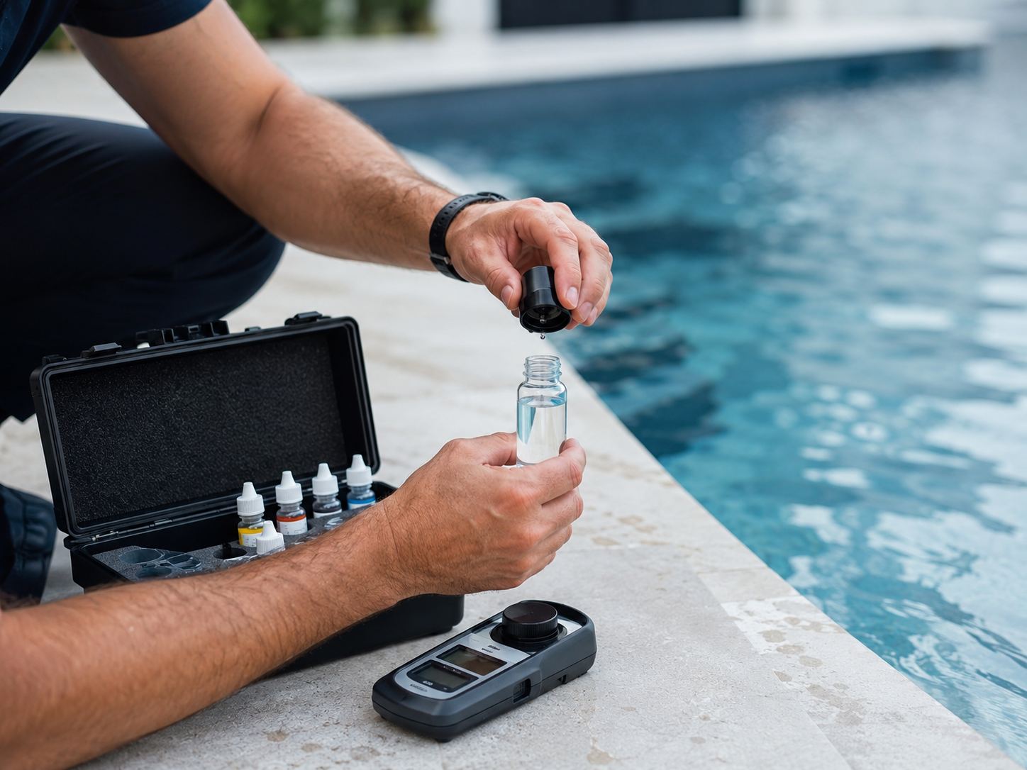 pH, chlore et TAC pour l’équilibre d’une piscine